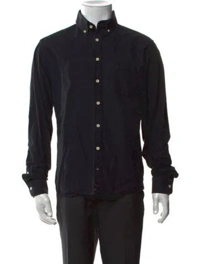 Pre-owned Taylor Stitch Long Sleeve Shirt In Black