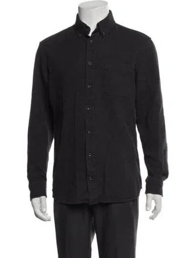 Pre-owned Taylor Stitch Long Sleeve Shirt In Black
