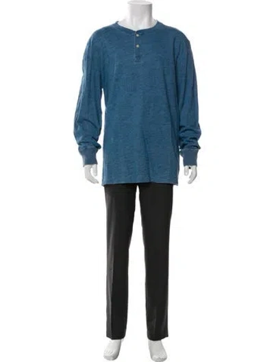 Pre-owned Taylor Stitch Long Sleeve Shirt In Blue