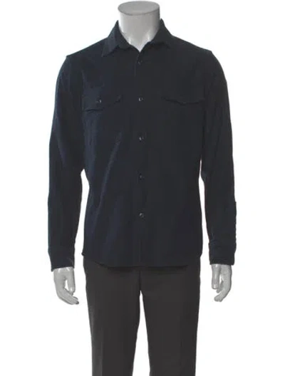 Pre-owned Taylor Stitch Long Sleeve Shirt In Blue