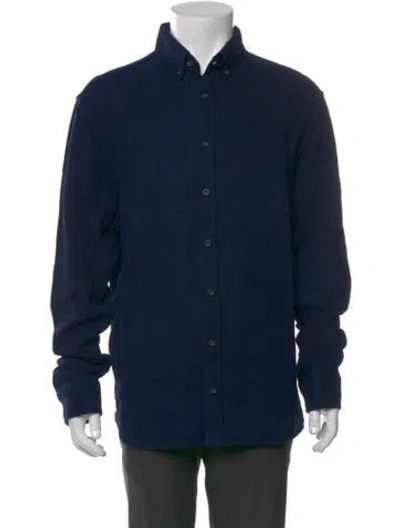 Pre-owned Taylor Stitch Long Sleeve Shirt In Blue