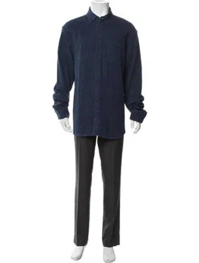 Pre-owned Taylor Stitch Long Sleeve Shirt In Blue