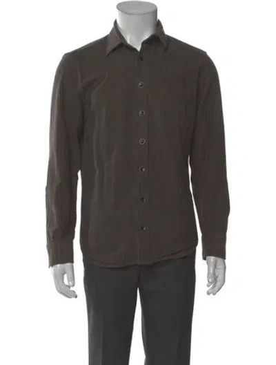 Pre-owned Taylor Stitch Long Sleeve Shirt In Brown