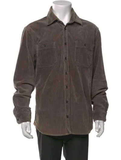 Pre-owned Taylor Stitch Long Sleeve Shirt In Brown