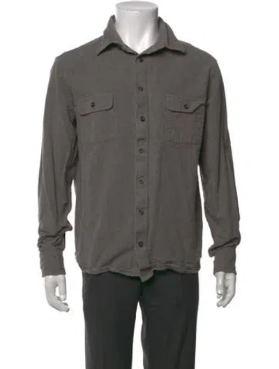 Pre-owned Taylor Stitch Long Sleeve Shirt In Grey