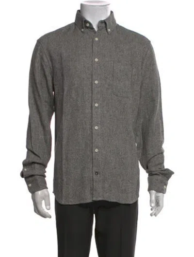 Pre-owned Taylor Stitch Long Sleeve Shirt In Grey