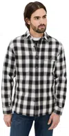 Taylor Stitch Moto Utility Shirt White Smoke Plaid In White Smoke Plaid