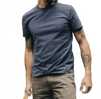 Taylor Stitch Organic Cotton Tee In Navy In Blue