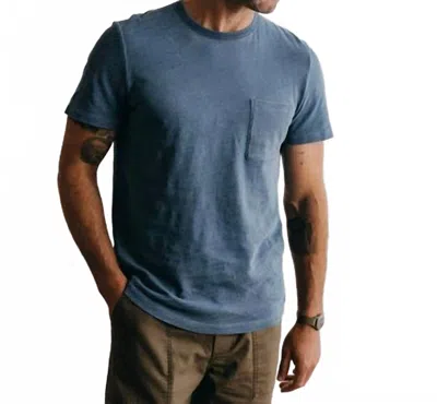Taylor Stitch Organic Cotton Tee In Washed Indigo In Blue