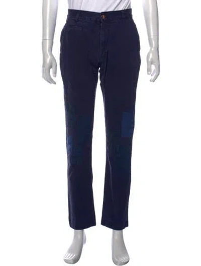 Pre-owned Taylor Stitch Patterned Chinos In Blue