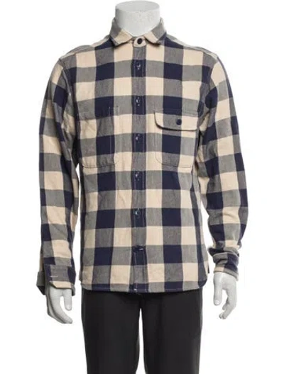Pre-owned Taylor Stitch Plaid Print Jacket In Neutrals