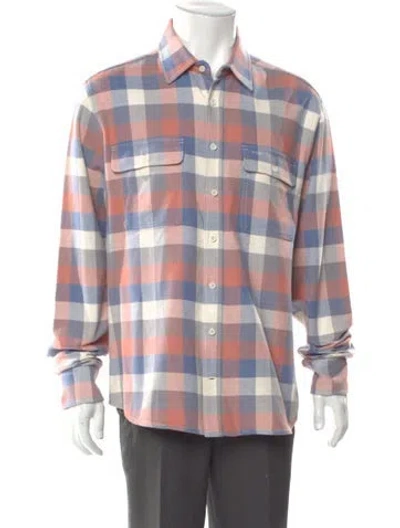 Pre-owned Taylor Stitch Plaid Print Long Sleeve Shirt In Multi