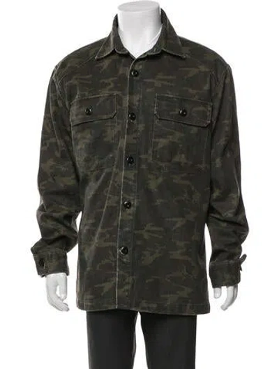 Pre-owned Taylor Stitch Printed Utility Jacket In Green