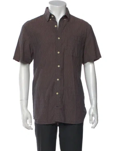 Pre-owned Taylor Stitch Short Sleeve Shirt In Brown