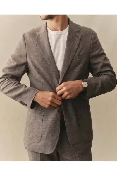 Taylor Stitch Stevens Sport Coat Modern Jacket In Morel Micro Check In Brown