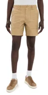 Taylor Stitch Surplus Shorts Khaki Reverse Sateen In Khaki Reverse Sateen