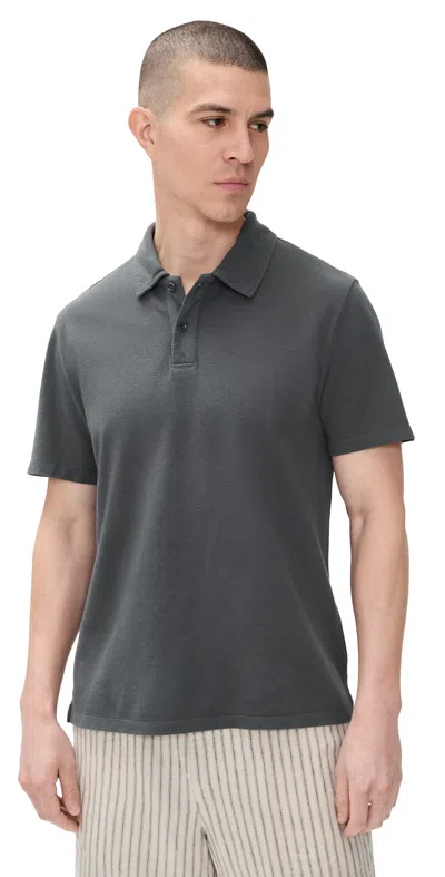 Taylor Stitch The Baseline Polo Asphalt Pique