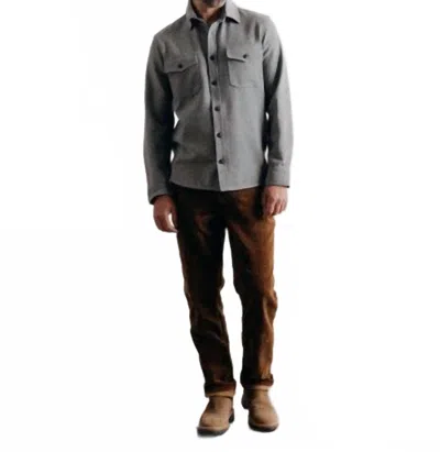 Taylor Stitch The Cpo Long Sleeve Shirt In Heather Ash Twill In Multi