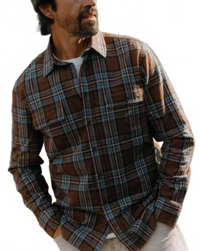 Taylor Stitch The Craftsman Shirt In Brick Plaid In Brown