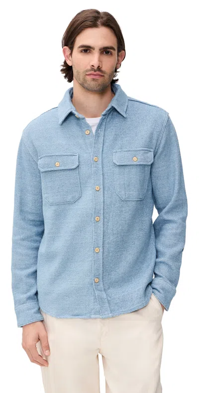 Taylor Stitch The Division Shirt Washed Indigo In Blue