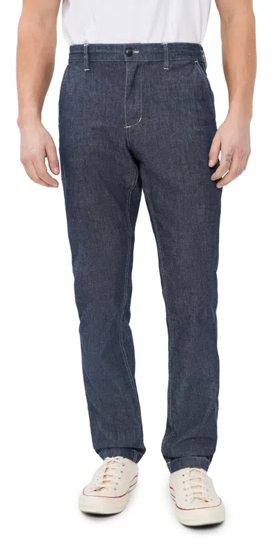Taylor Stitch The Easy Pants Washed Indigo Chambray In Blue