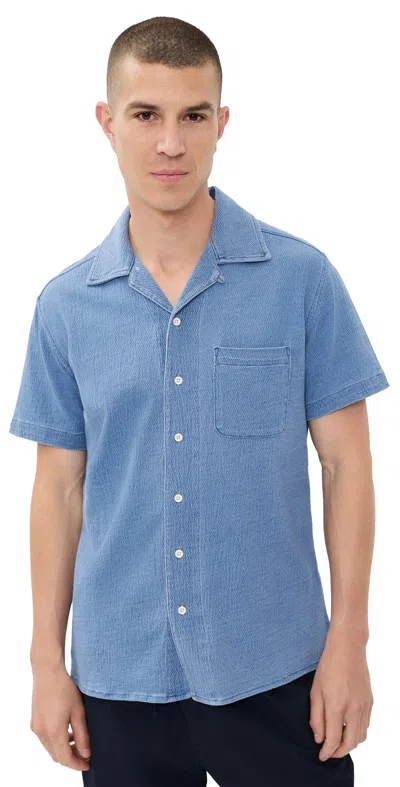 Taylor Stitch The Hawthorne Shirt Washed Indigo Crepe In Blue