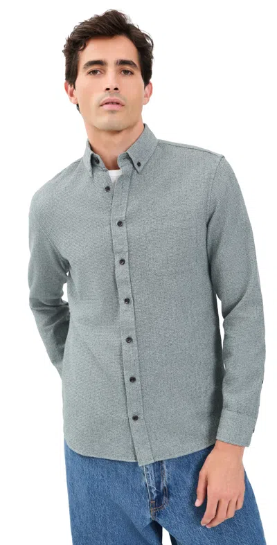 Taylor Stitch The Jack Twist Waffle Shirt Pine
