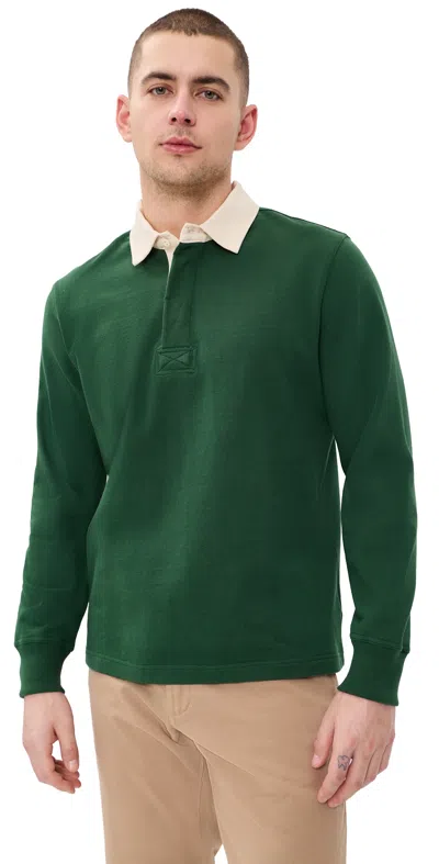 Taylor Stitch The Rugby Shirt Ivy In Green