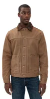 Taylor Stitch The Ryder Canvas Jacket Tobacco In Multi