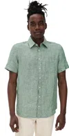 Taylor Stitch The Short Sleeve California In Hemp Cilantro Hemp