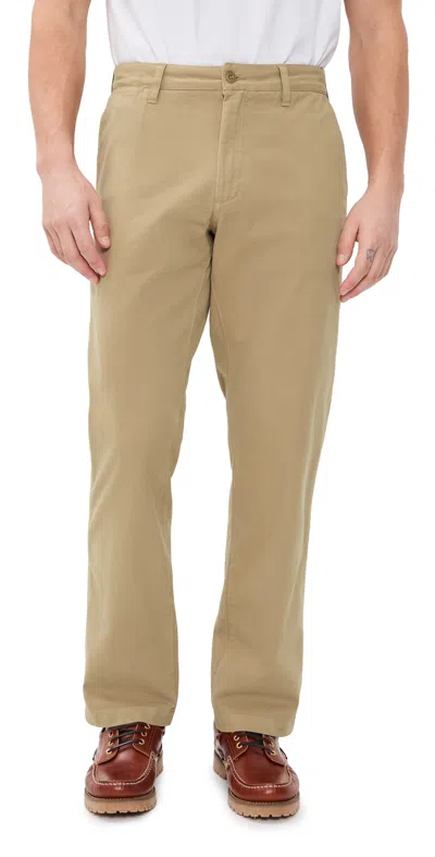 Taylor Stitch The Straight Foundation Pants Organic Khaki In Brown