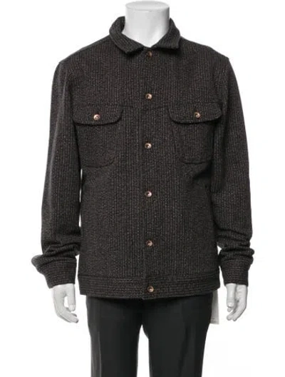 Pre-owned Taylor Stitch Tweed Pattern Jacket In Blue