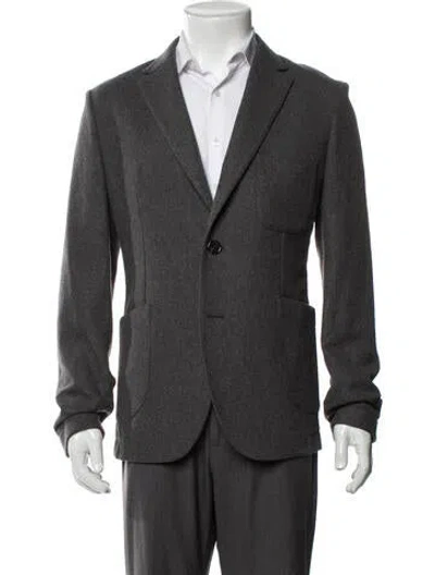 Pre-owned Taylor Stitch Virgin Wool Blazer In Gray