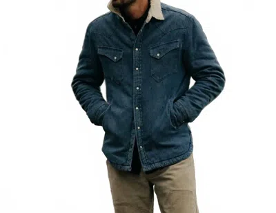 Taylor Stitch Western Shirt Jacket In Washed Indigo In Blue