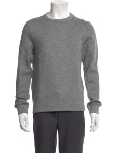 Pre-owned Taylor Stitch Wool Crew Neck Pullover In Gray