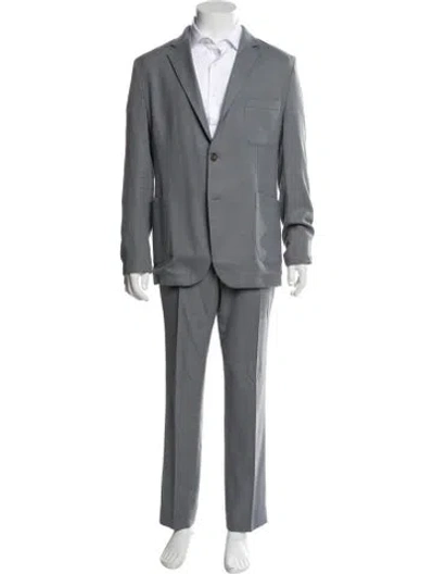 Pre-owned Taylor Stitch Wool Two-piece Blazer In Gray