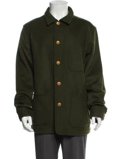 Pre-owned Taylor Stitch Wool Utility Jacket In Green