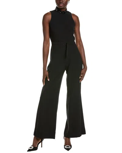 Taylor Stretch Crepe Jumpsuit In Black
