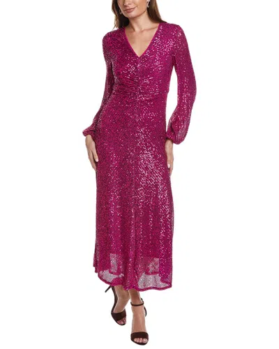 TAYLOR TAYLOR STRETCH SEQUIN MAXI DRESS