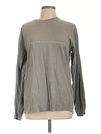 Pre-owned Taylor Swift Long Sleeve T-shirt In Gray