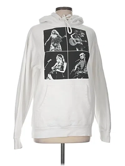 Pre-owned Taylor Swift Pullover Hoodie In White