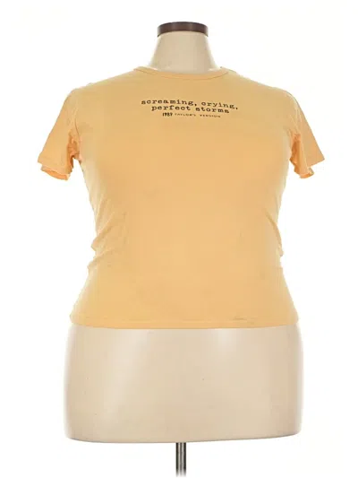 Pre-owned Taylor Swift Short Sleeve Turtleneck In Gold
