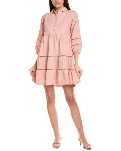 TAYLOR TIERED LINEN-BLEND MINI DRESS