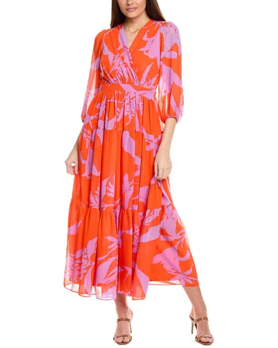 Taylor Tiered Maxi Dress In Red