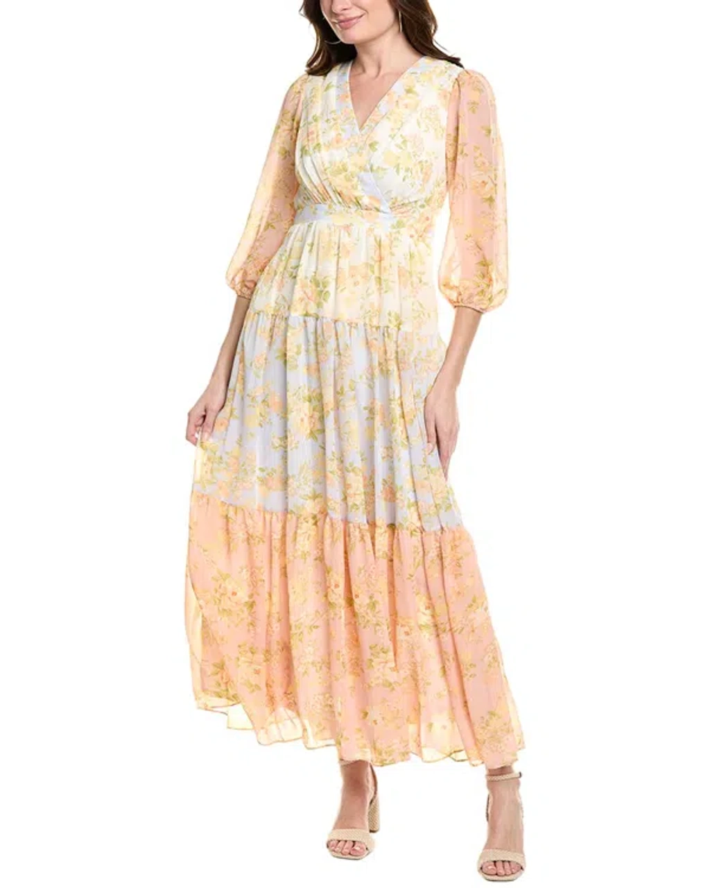 Taylor Tiered Maxi Dress In Pink | ModeSens