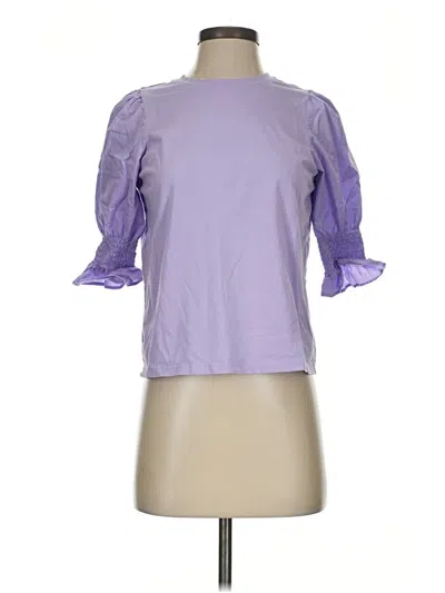 Pre-owned Taylor Tillman 3/4 Sleeve T-shirt In Purple