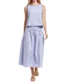 Taylor Tillman Josephine Skirt In Blue Dot In Blue