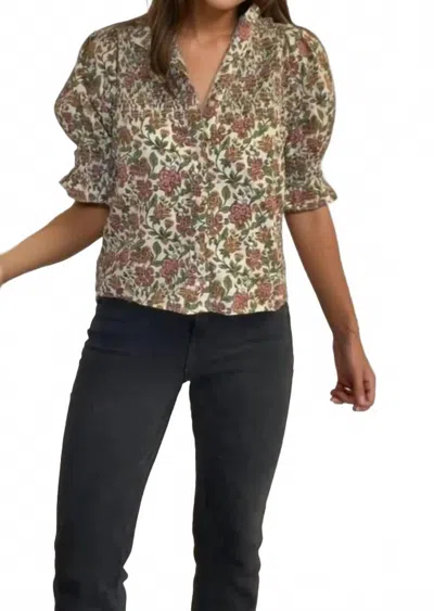 Taylor Tillman Lola Top In Wildberry Garden In Multi