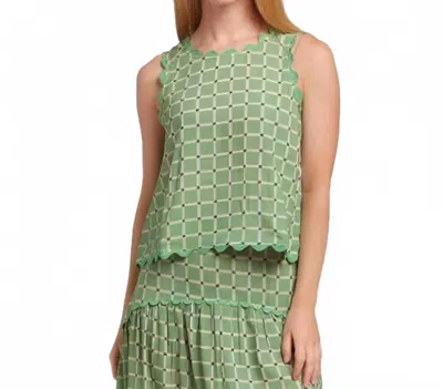Taylor Tillman Quinn Top In Green Tile