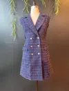Taylor Tillman Tiff Dress In Navy In Blue